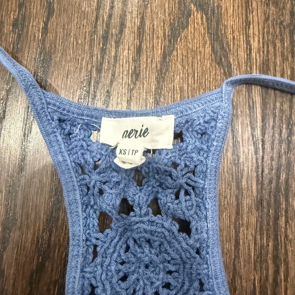 Aerie Blue Camisole with Crochet Accent - Picture 3 of 3